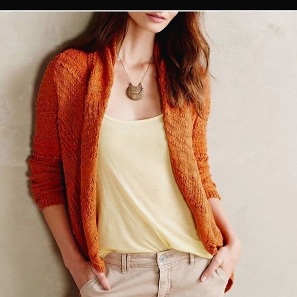 Anthropologie Open Knit Cardigan  - Picture 1 of 10